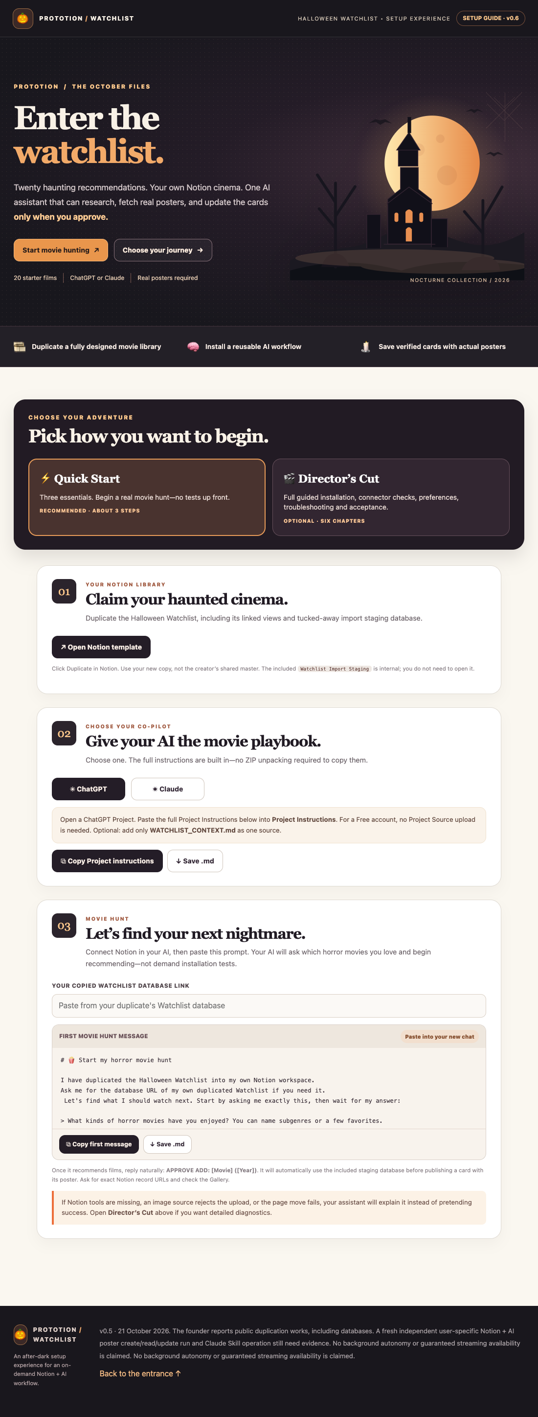 The complete HTML setup guide, from its introduction through Quick Start and the footer